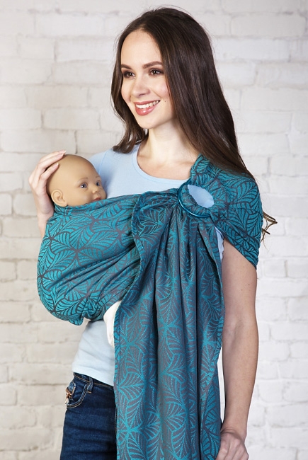 Слинг с кольцами с бамбуком Jungle, аквариус