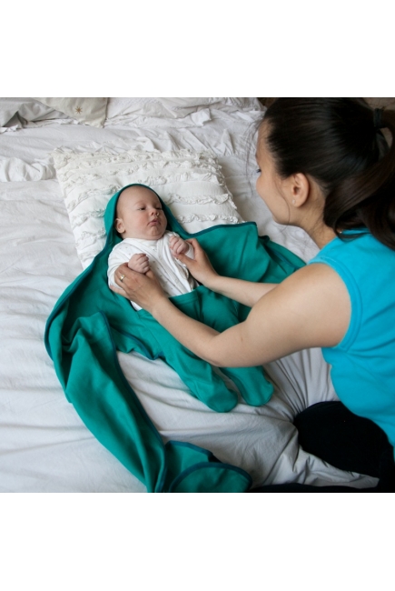 Пеленка кокон для новорожденных (комбинезон-конверт), антрацит