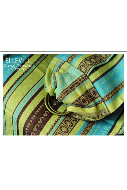 Слинг с кольцами Ellevill Zara Tricolor Green