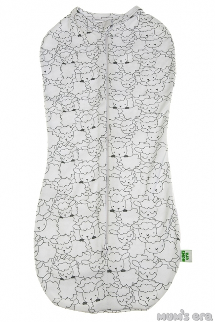 Пеленка-кокон для новорожденных трикотажный, овечки