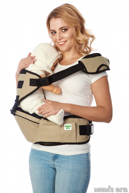 Хипсит со спинкой Comfort Mums Era, шампань-черный