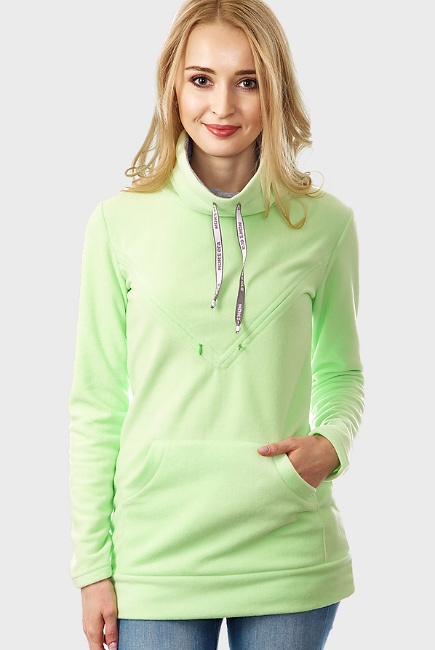 Толстовка для кормящих и беременных из флиса Olimpius, зеленый