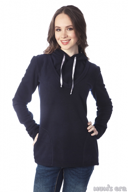 Толстовка для кормящих и беременных из флиса Discovery, синий
