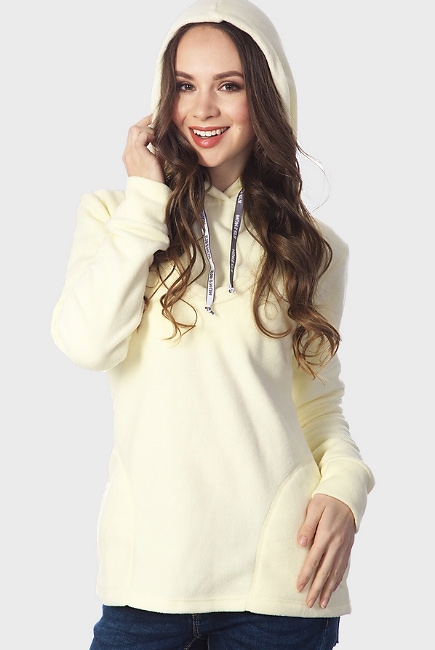 Толстовка для кормящих и беременных из флиса Discovery, экрю