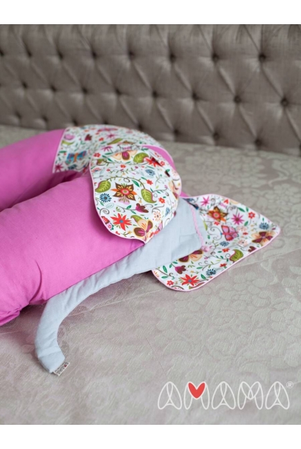 Подушка для беременных и кормящих "Слон Радостный", розовый