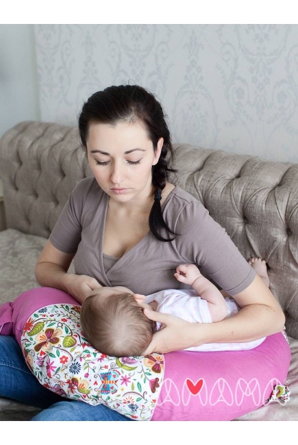 Подушка для беременных и кормящих "Слон Радостный", розовый