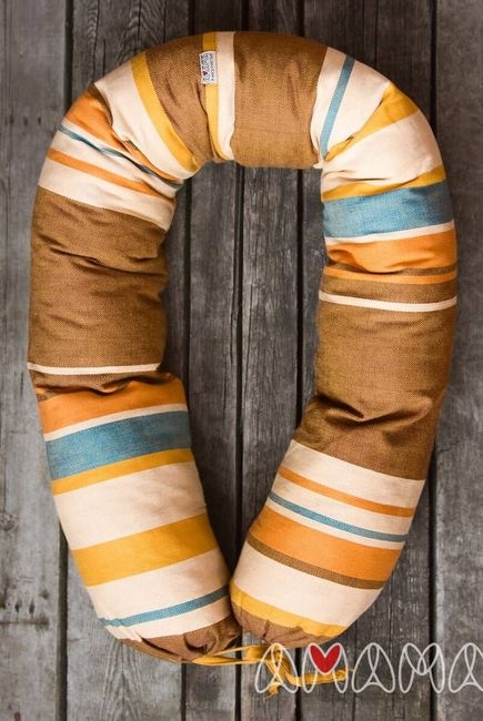 Подушка для беременных и кормящих "Путешественница", коричневый