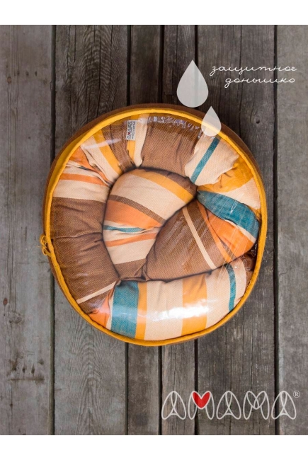 Подушка для беременных и кормящих "Путешественница", коричневый