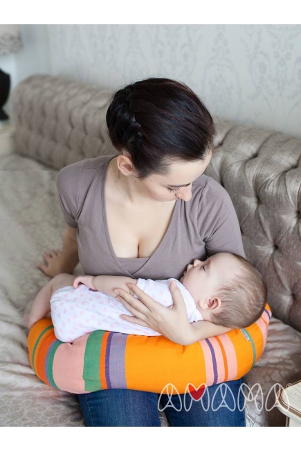 Подушка для беременных и кормящих "Путешественница", разноцветный