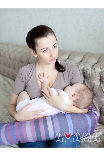 Подушка для беременных и кормящих "Путешественница", фиолетовый