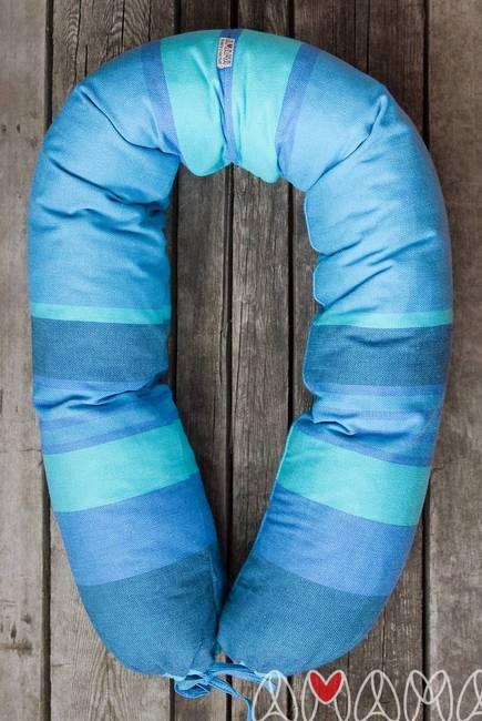 Подушка для беременных и кормящих "Путешественница", бирюзовый