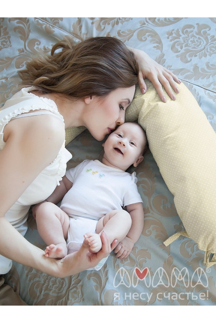 Подушка для кормящих и беременных "Лёгкая на подъём", желтый