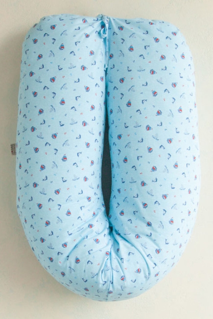 Подушка для кормящих и беременных "Лёгкая на подъём", голубой