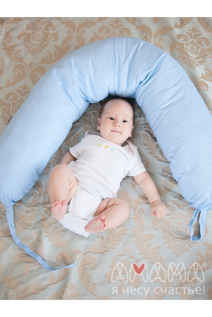 Подушка для кормящих и беременных "Лёгкая на подъём", голубой