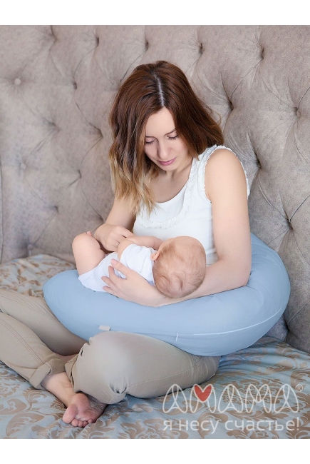 Подушка для беременных и кормящих "Лёгкая на подъём" 170см, голубой