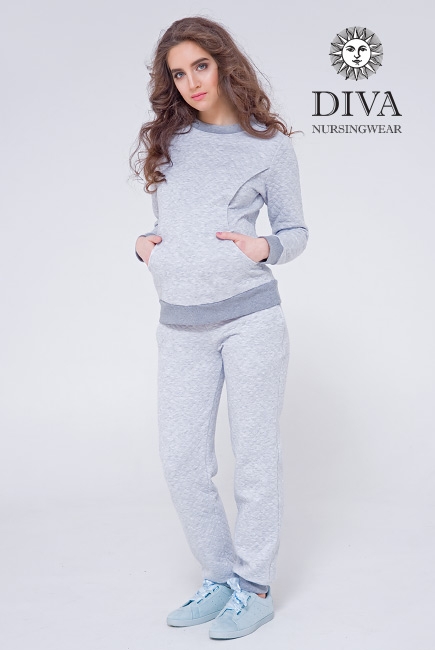 Костюм для кормящих и беременных из капитония Diva Amelia, Nebbia