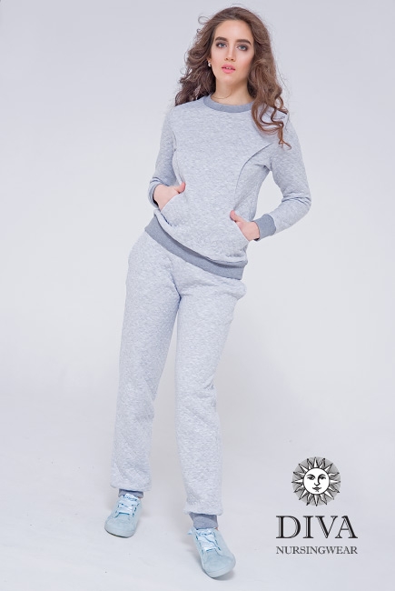 Костюм для кормящих и беременных из капитония Diva Amelia, Nebbia