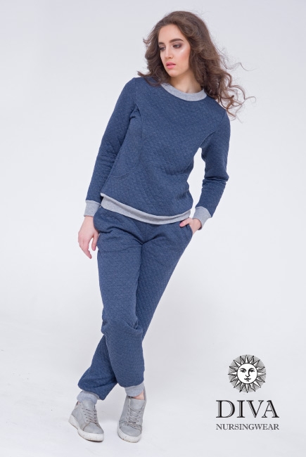 Костюм для кормящих и беременных из капитония Diva Amelia, Notte