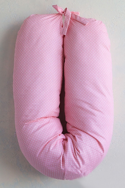 Подушка для беременных и кормящих и "Лёгкая на подъём" 150см, розовый