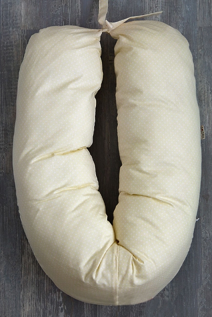 Подушка для беременных и кормящих и "Лёгкая на подъём" 150см, желтый