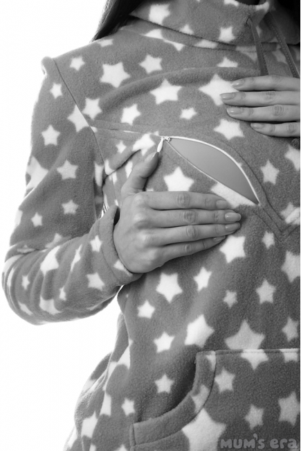 Толстовка для кормящих и беременных из флиса Olimpius, бирюзовый