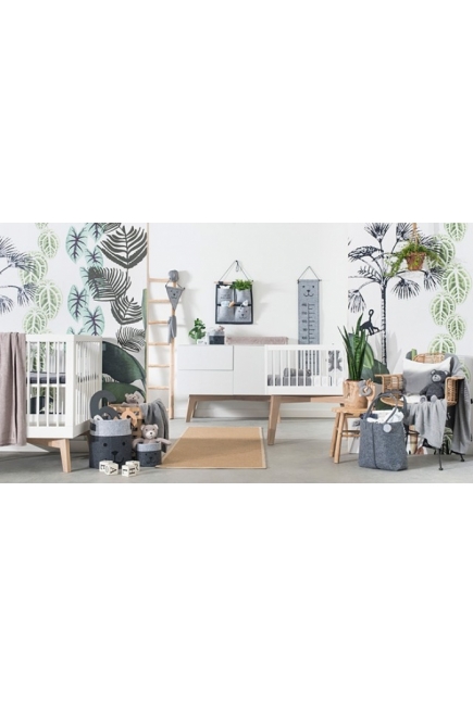 Вязаный плед для новорожденных Jollein Natural, серый