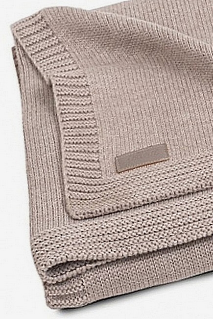 Вязаный плед для новорожденных Jollein Natural, песочный