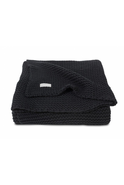 Вязаный плед для новорожденных Jollein Heavy, черный