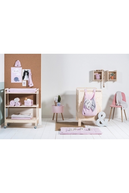 Вязаный плед для новорожденного Jollein Confetti, розовый, средний