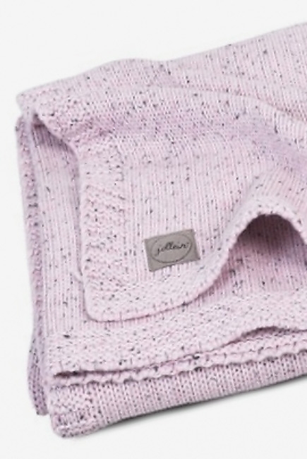 Вязаный плед для новорожденного Jollein Confetti, розовый, средний