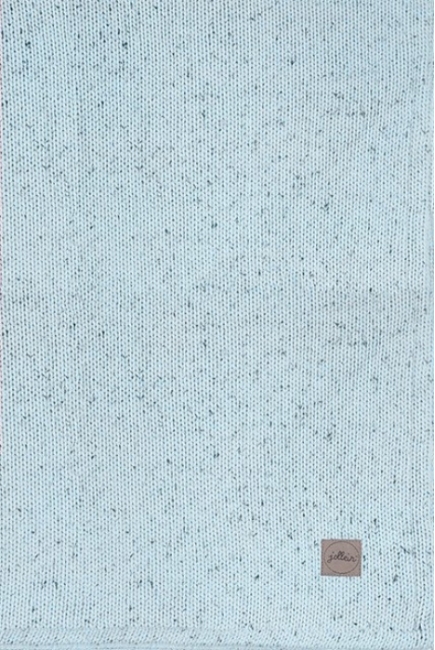 Вязаный плед для новорожденного Jollein Confetti Knit, cеро-зеленый