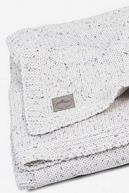 Вязаный плед для новорожденного Jollein Confetti Knit, молочный