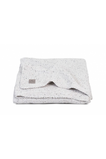 Вязаный плед для новорожденного Jollein Confetti Knit, молочный