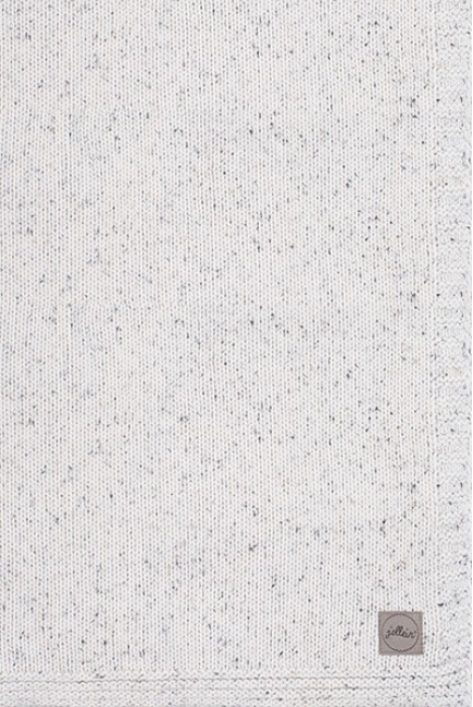 Вязаный плед для новорожденного Jollein Confetti Knit, молочный
