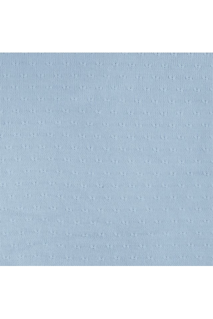 Вязаный плед для новорожденного с мехом Jollein Soft, голубой