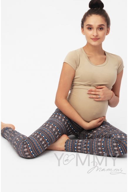 Комплект для дома бежевый с принтом сердечки