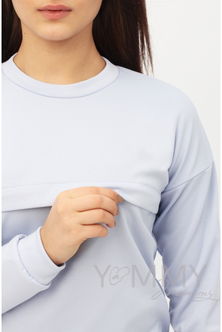 Костюм из плотной вискозы Костюм для кормящих и беременных из плотной вискозы, цвет лавандовый