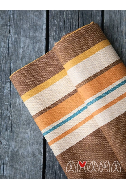 Слинг-шарф «Табатай» Амама, коричневый полосатый