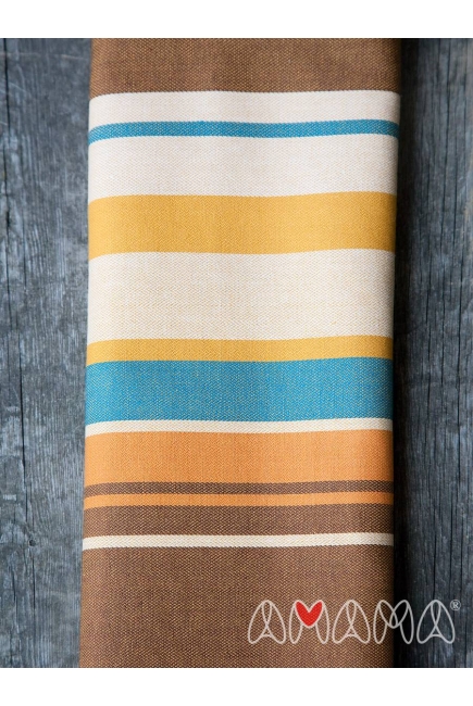 Слинг-шарф «Табатай» Амама, коричневый полосатый