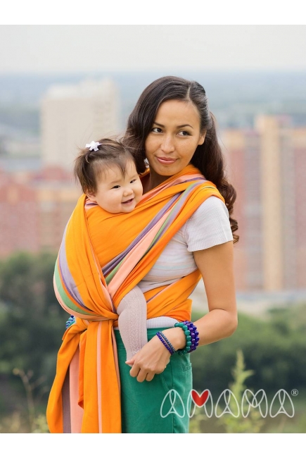 Слинг-шарф «Табатай» Амама, разноцветный полосатый