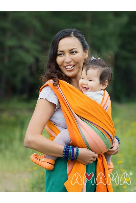 Слинг-шарф «Табатай» Амама, разноцветный полосатый