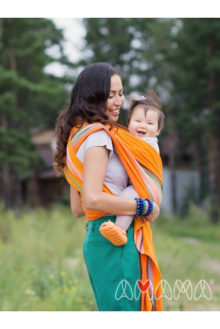 Слинг-шарф «Табатай» Амама, разноцветный полосатый