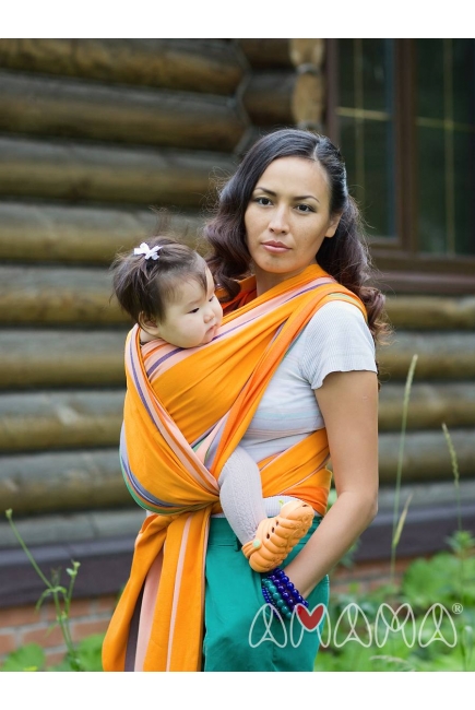 Слинг-шарф «Табатай» Амама, разноцветный полосатый