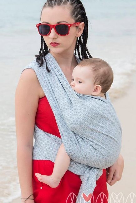 Слинг-шарф Амама «Мэнкэрэ», жемчужный