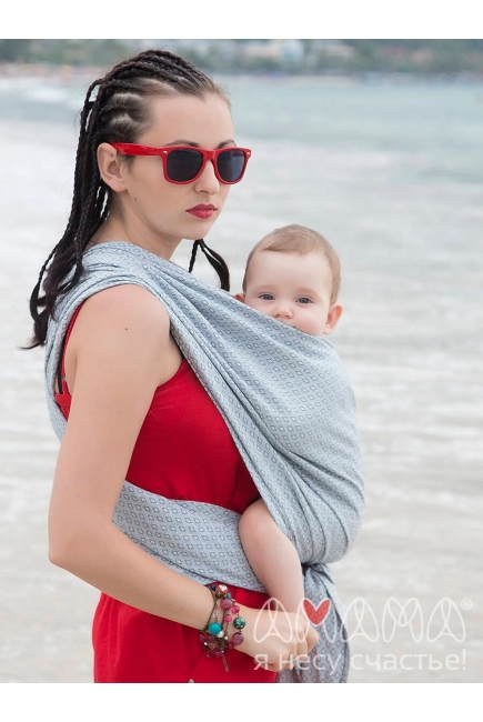 Слинг-шарф Амама «Мэнкэрэ», жемчужный