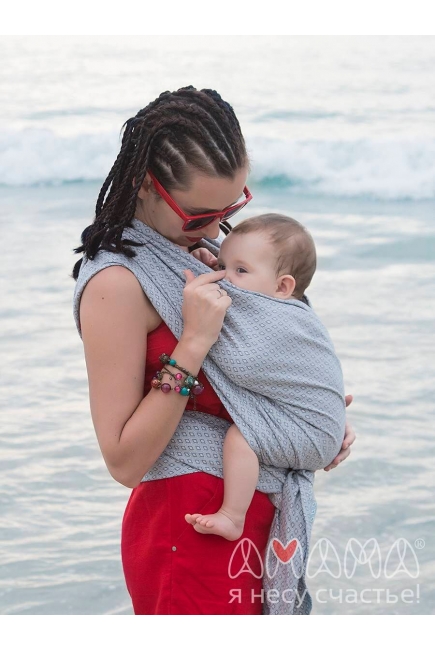 Слинг-шарф Амама «Мэнкэрэ», жемчужный