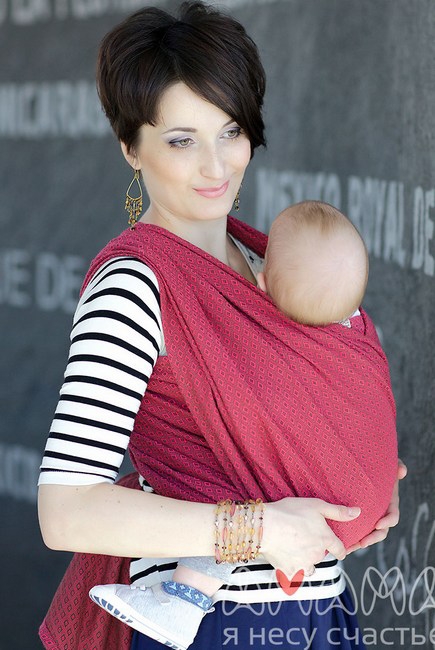 Слинг-шарф Амама «Мэнкэрэ», рубиновый