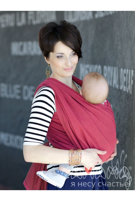 Слинг-шарф Амама «Мэнкэрэ», рубиновый