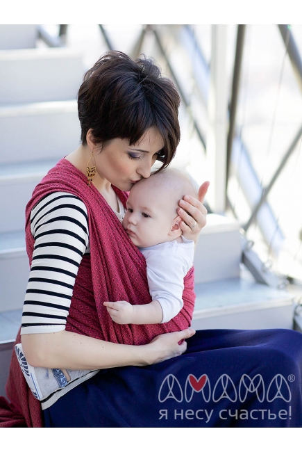 Слинг-шарф Амама «Мэнкэрэ», рубиновый