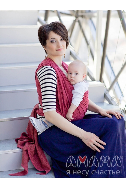 Слинг-шарф Амама «Мэнкэрэ», рубиновый